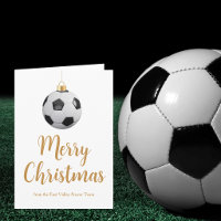 Custom Soccer Coach Merry Christmas Futbol