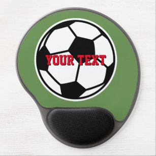 Custom soccer gel mouse pad for coach & player