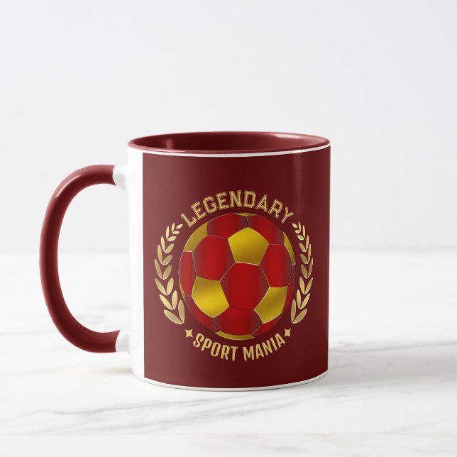 Custom  Soccer  Logo For Men Mug (Left)