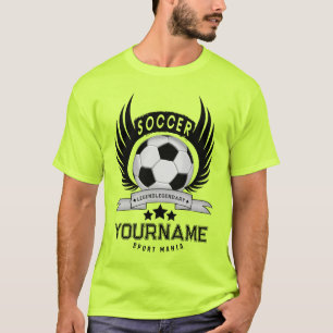 Custom Soccer Name Number Sporty Gifts T-Shirt