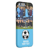 Custom Soccer Photo Collage Name Team Number Case-Mate iPhone Case (Back/Right)