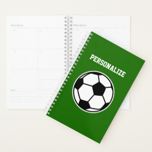 Custom soccer player and coach spiral planner