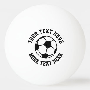 Custom soccer sports logo table tennis ping pong ball