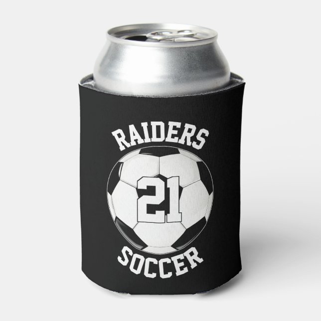Custom Soccer Team Name, Player Name and Number Can Cooler (Can Front)