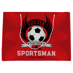 Custom Soccer Team Player Large Gift Bag