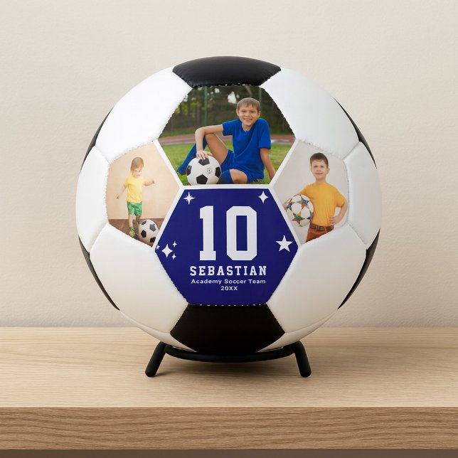Custom Soccer Team Player Photos and Text Ball (Creator Uploaded)