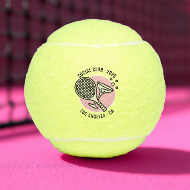 Custom Social Club Tennis Bachelorette Weekend Tennis Balls (Custom Social Club Tennis Bachelorette Weekend Tennis Balls)