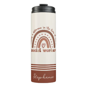 Custom Social Worker Appreciation Graduation Gifts Thermal Tumbler