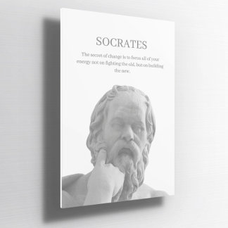 Custom Socrates inspirational quote Poster