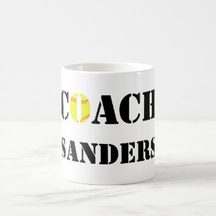 Custom Softball Coach Coffee Mug