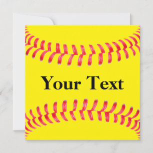 Custom Softball Invitations