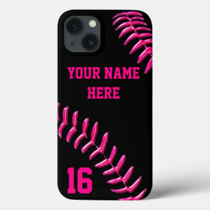 Custom Softball iPhone 6 Cases with YOUR TEXT
