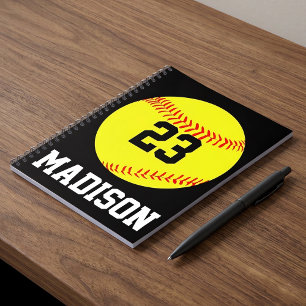 Custom Softball Notebook