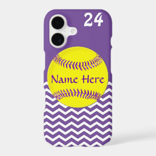 Custom Softball Phone Cases Your TEXT and COLORS