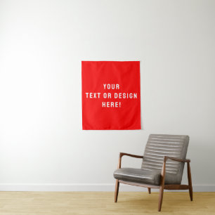 Custom Solid Red Tapestry – Personalized for You