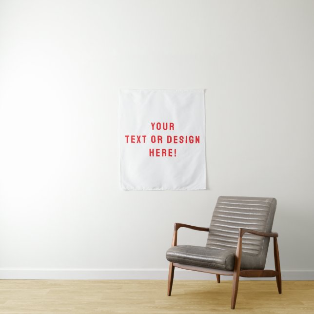 Custom Solid White Tapestry – Personalised for You (In Situ)