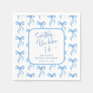 Custom Something Blue Before I Do Bridal Shower Napkin