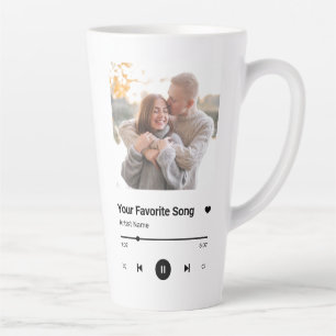Custom Song Favorite Song One Photo  Coffee Mug