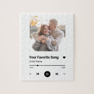 Custom Song Favorite Song One Photo  Coffee Mug Jigsaw Puzzle