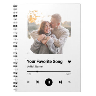 Custom Song Favourite Song One Photo  Coffee Mug Notebook