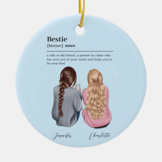 Custom Soul Sister Definition Ceramic Ornament (Front)