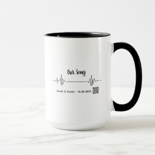 Custom Soundwave Song Code Mug-Personalized Voice  Mug