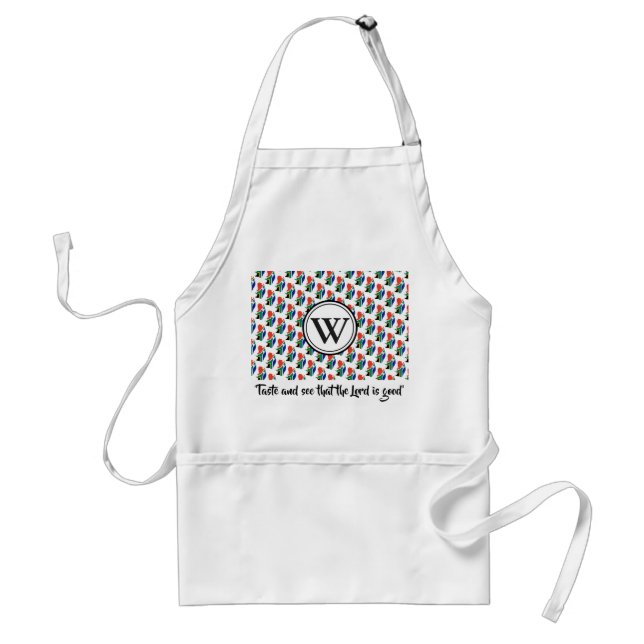 Custom SOUTH AFRICA FLAG Monogram Standard Apron (Front)