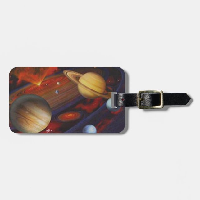Custom Space Luggage Tag (Front Horizontal)