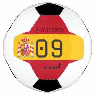 Custom Spain National Soccer Graphic Athlete Ball