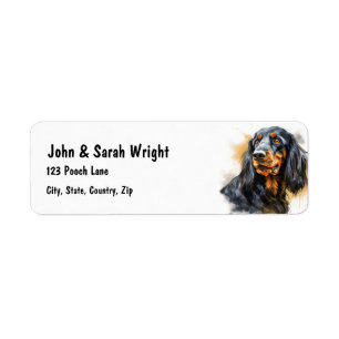 Custom Spaniel  Dog Address Label Return Address Label