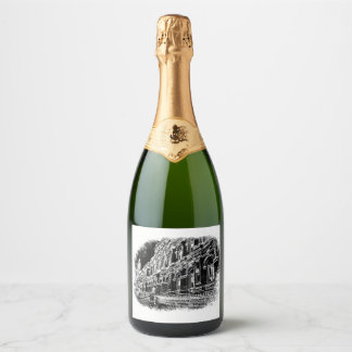 Custom Sparkling Wine Bottle Labels (10.2 cm x 8.9