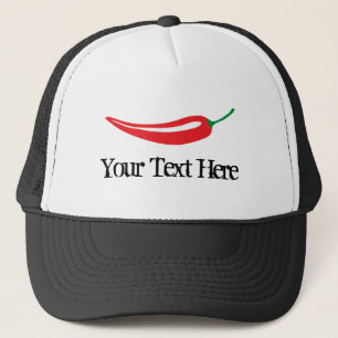 Custom spicy hot red chilli pepper trucker hat