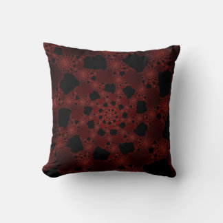 Custom Spiderweb Fractal Throw Pillow