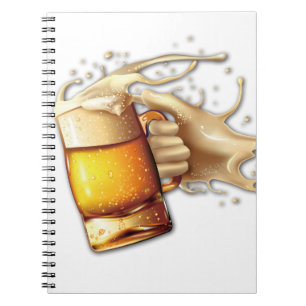 Custom Spiral Notebook with Your Black and White M