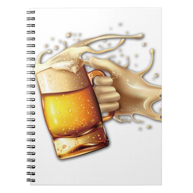 Custom Spiral Notebook with Your Black and White M (Front)