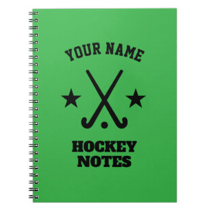 Custom spiral planner for field hockey coach notebook
