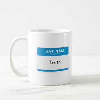 Custom Spiritual Name Mug: Sat Nam. My name is __. Coffee Mug