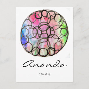 Custom Spiritual Name Postcard: Flower of Life Postcard