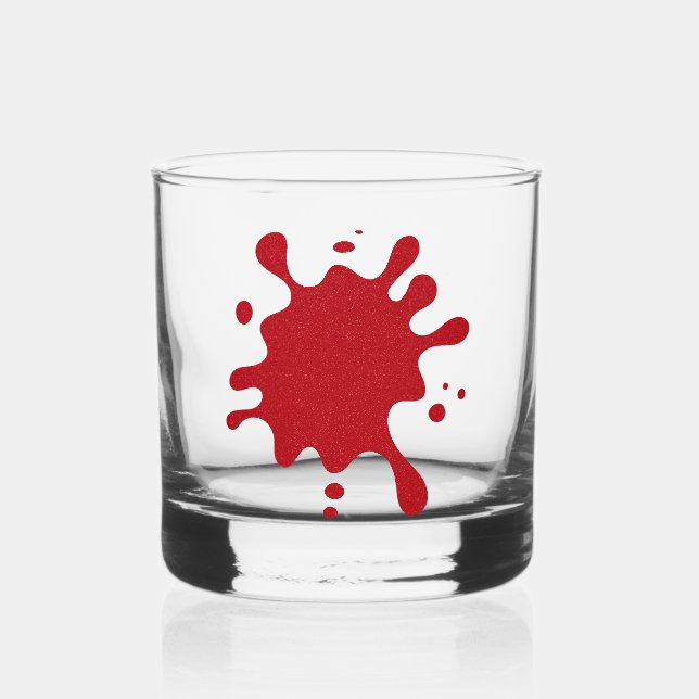 Custom Splash Accent Rocks Glass (Front)