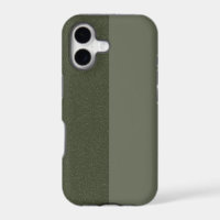 Custom Split Matte + Textured Green iPhone 11 Case