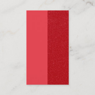 Custom Split Tomato Red Flat Loyalty Card