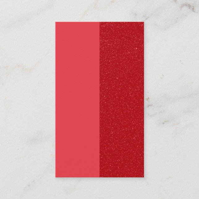 Custom Split Tomato Red Flat Loyalty Card (Front)