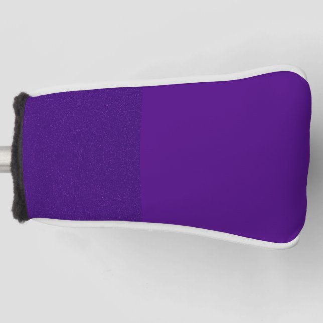 Custom Split-Tone Purple Golf Head Cover (Front)