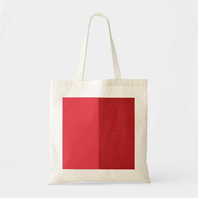 Custom Split Vertical Red Tote Bag (Front)