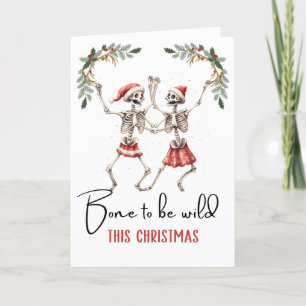 Custom Spooky Christmas Funny Sayings For Friends  Holiday Card