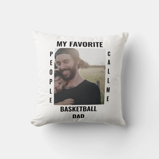 Custom Sports dad Sports mom photo template Cushion (Front)