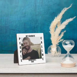 Custom Sports dad Sports mum photo template T-Shir Plaque
