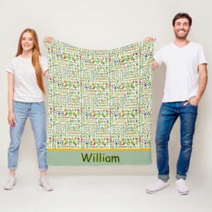 Custom Sports Fan  Fleece Blanket