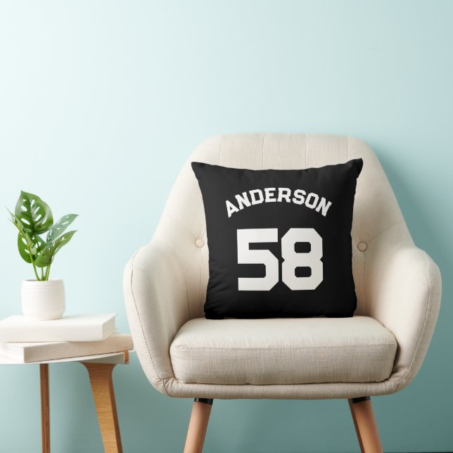 Custom Sports Jersey  Name & Number  Cushion (Chair)