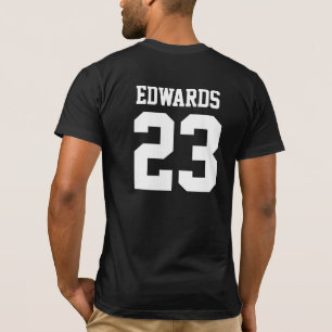 Custom Sports Numbered With Name T-Shirt